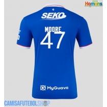 Camisa de time de futebol Rangers Mikey Moore #47 Replicas 1º Equipamento 2025-26 Manga Curta